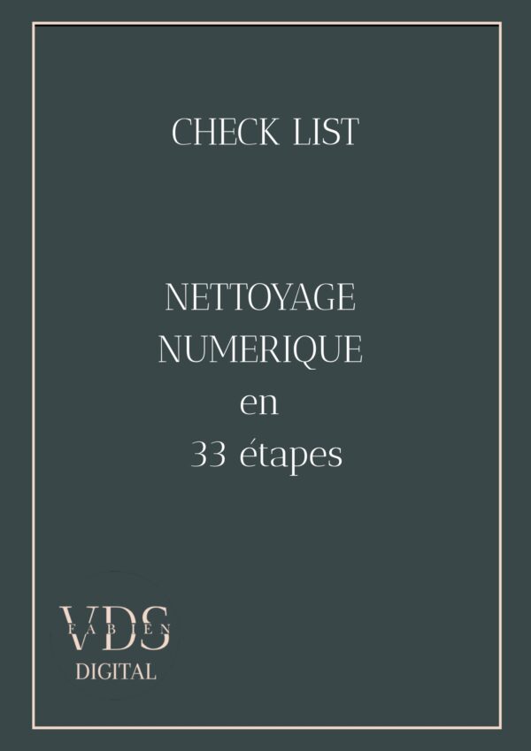 Couverture nettoyage numerique en 33 etapes Couverture nettoyage numerique en 33 etapes