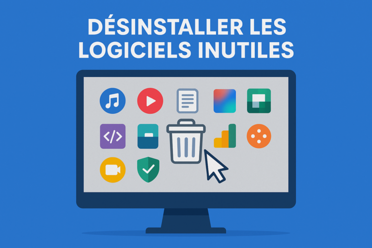 Desinstaller logiciels nettoyage numerique